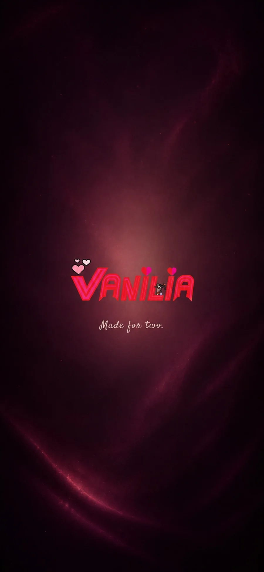 Vanilia Made for two splash screen